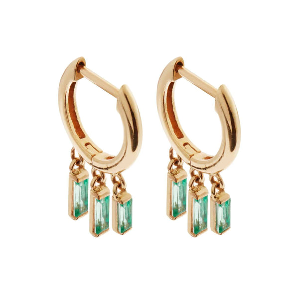 ileana makri Hug Baguette Hoops Y-EM