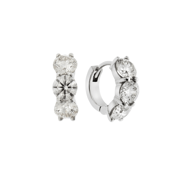 ileana makri Huggie Hoops W-D