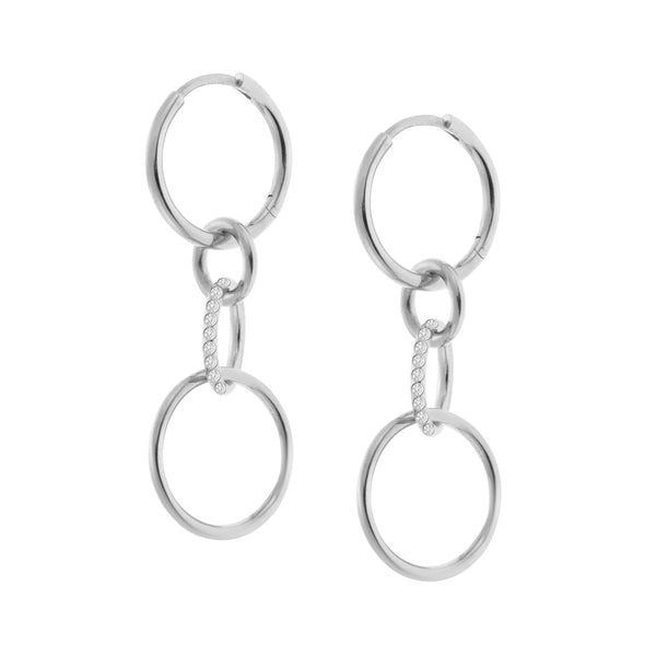 Ileana Makri Hula Hoop Crystal SLV