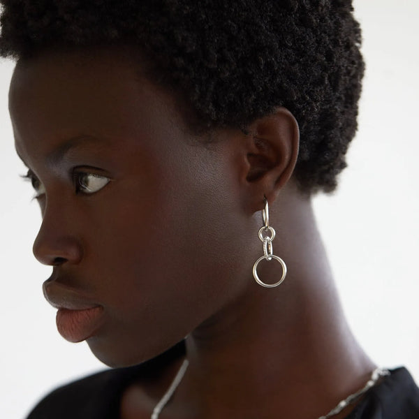 Ileana Makri Hula Hoop Crystal SLV