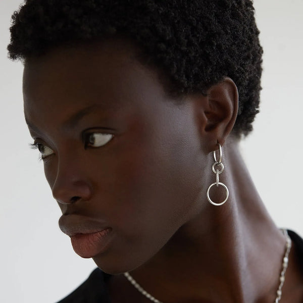 Ileana Makri Hula Hoop Crystal SLV