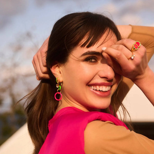 Ileana Makri Hula Hoop Green Pink