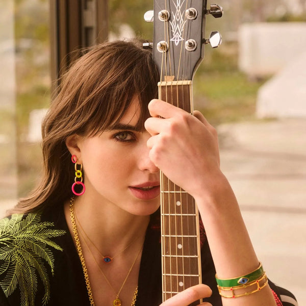 Ileana Makri Hula Hoop Yellow Pink