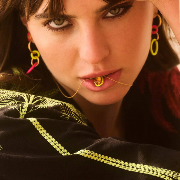 Ileana Makri Hula Hoop Yellow Pink