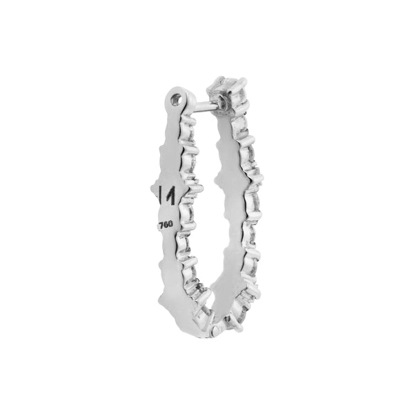 Ileana Makri Inside Out Rivulet Diamond Oval Hoops