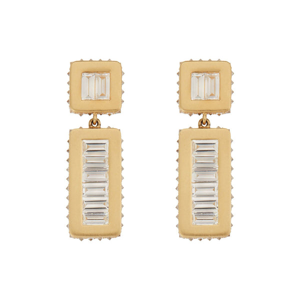 ileana makri Inverted Oblong Tile Earrings Y-D