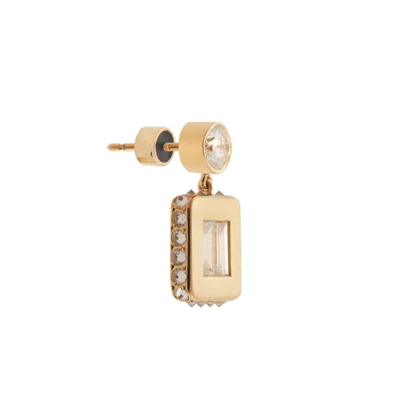 Ileana Makri Inverted Small Tile Earrings Y-D