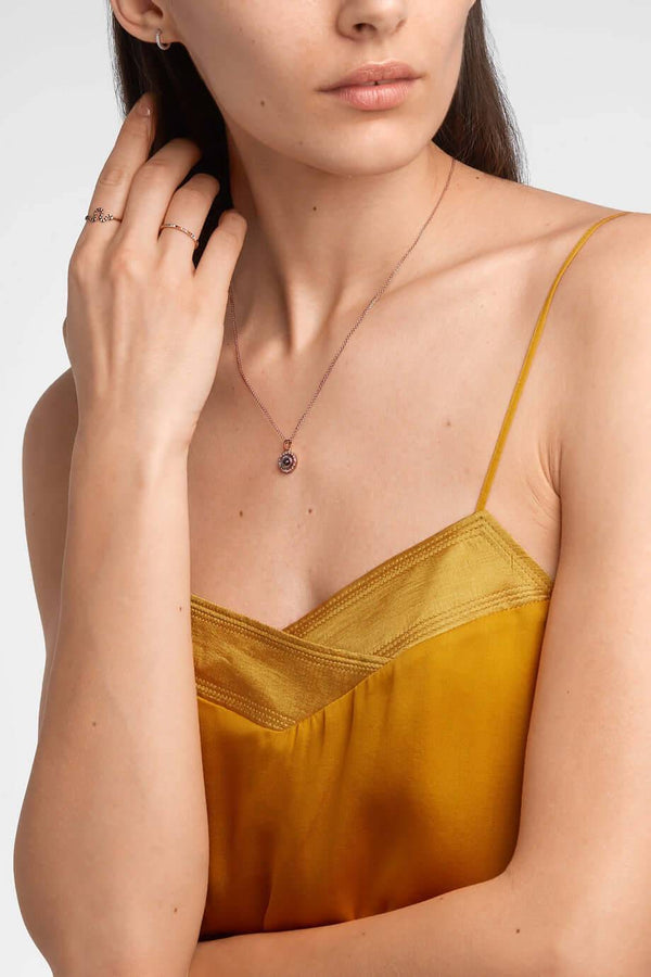 Ileana Makri Iridescent Evil Eye Pendant P-D