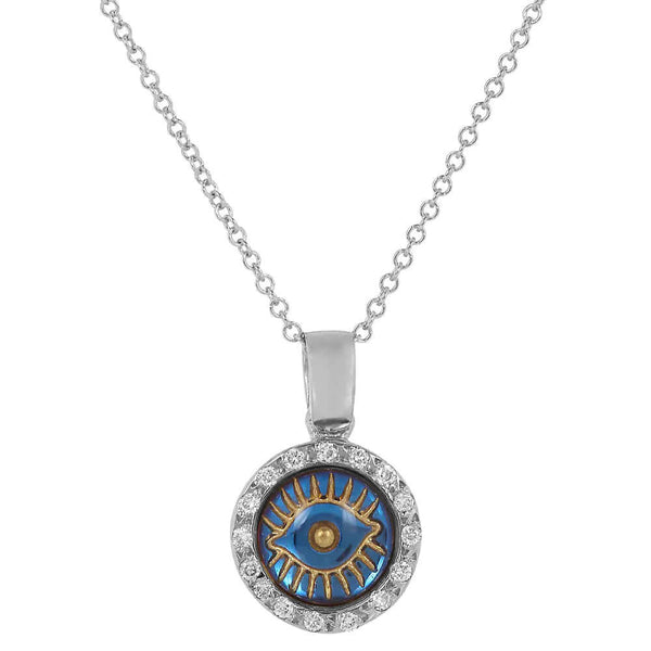 ileana makri Iridescent Evil Eye Pendant W-D