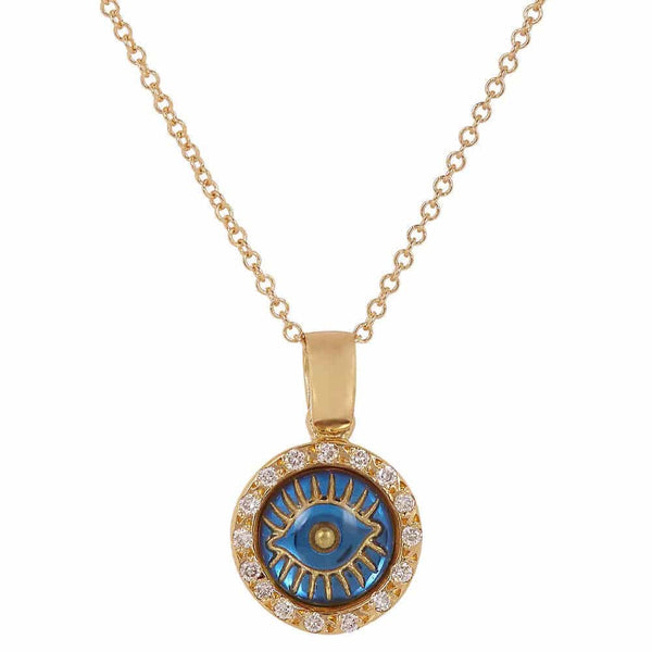 ileana makri Iridescent Evil Eye Pendant Y-D