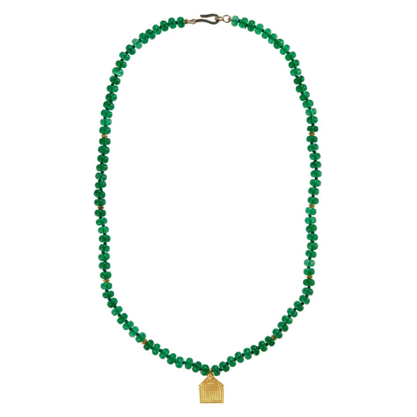 ileana makri Jade Beaded Necklace