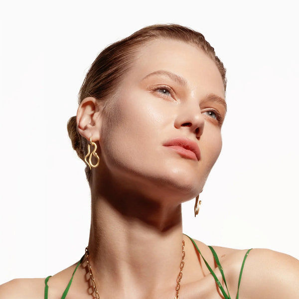 Ileana Makri Jungle Snake Hoop Earrings