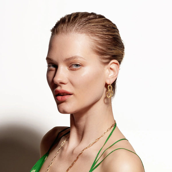 Ileana Makri Jungle Snake Hoop Earrings