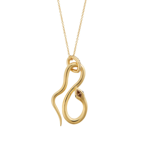ileana makri Jungle Snake Pendant