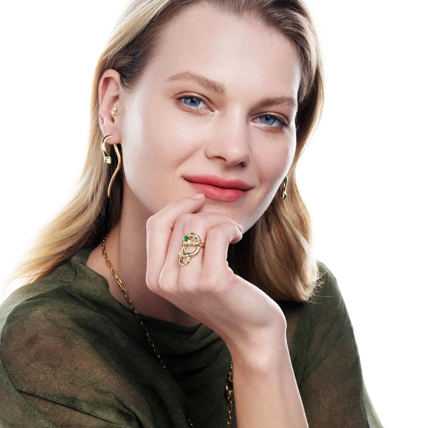 Ileana Makri Jungle Snake Ring