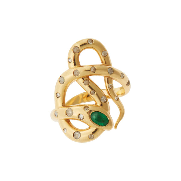 ileana makri Jungle Snake Ring