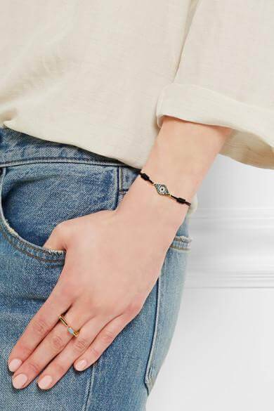 Ileana Makri Kitten Eye Cord Bracelet