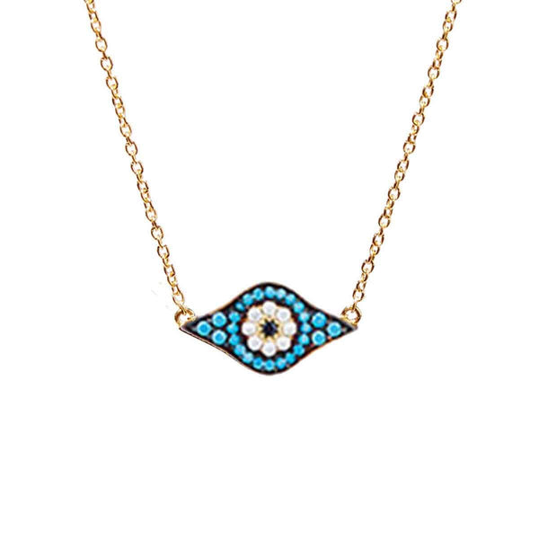 ileana makri Kitten Eye Necklace - Blue