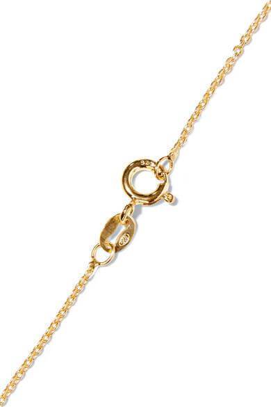 Ileana Makri Kitten Eye Necklace - Green