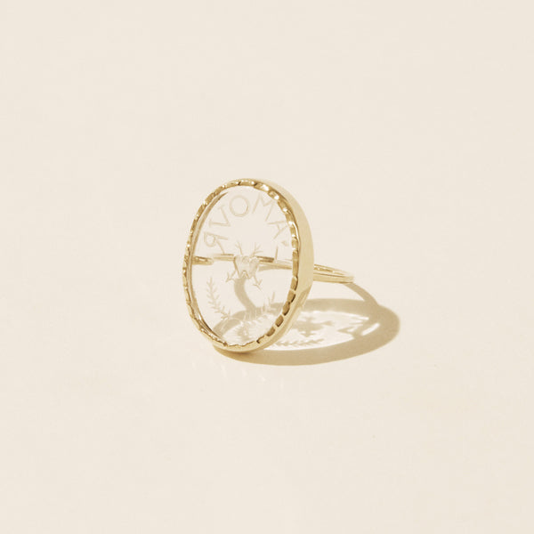 ileana makri L'Amour Crystal Ring