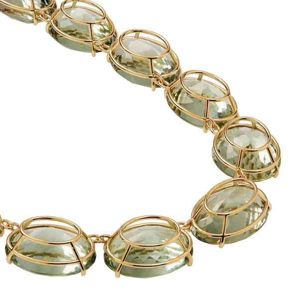 Ileana Makri Large Crown Green Amethyst Necklace