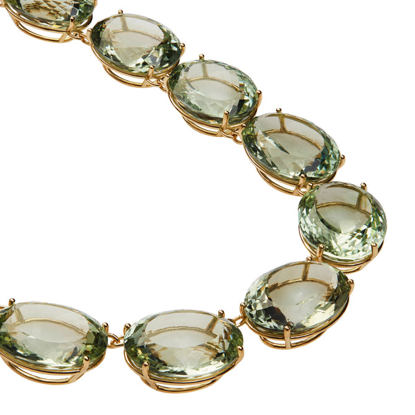 Ileana Makri Large Crown Green Amethyst Necklace