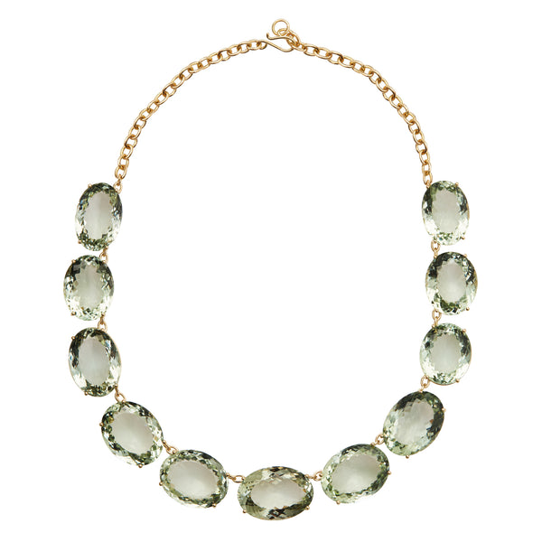 ileana makri Large Crown Green Amethyst Necklace