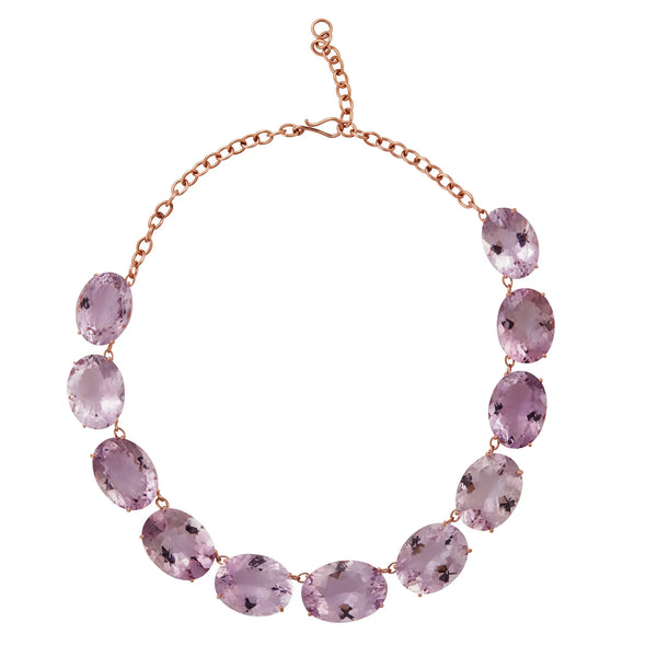 ileana makri Large Crown Pink Amethyst Necklace