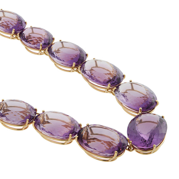 Ileana Makri Large Crown Purple Amethyst Necklace