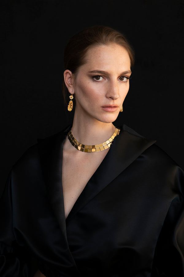 Ileana Makri Large Double Tile Necklace