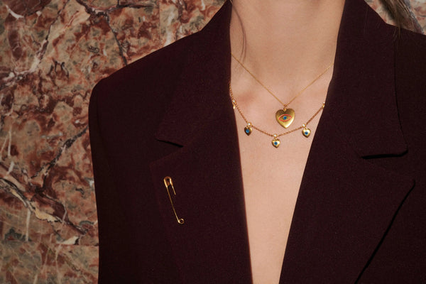 Ileana Makri Large Enamel Safety Pin Y10