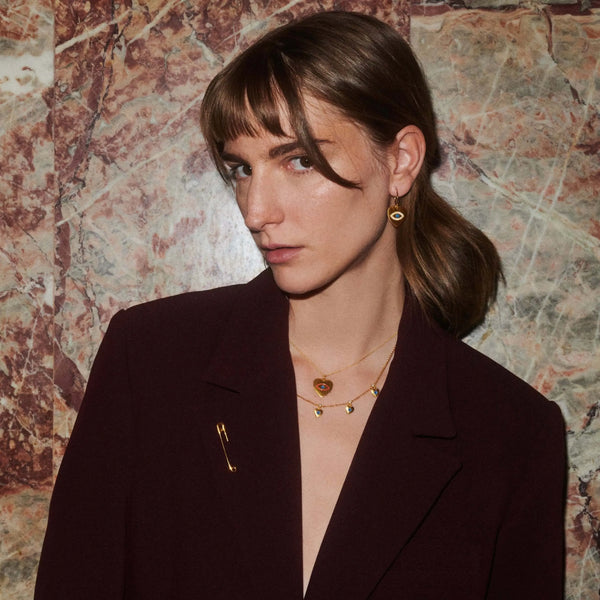 Ileana Makri Large Enamel Safety Pin Y10