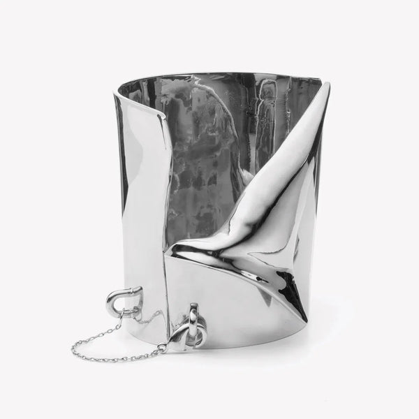 ileana makri Large Folded Cuff Silver