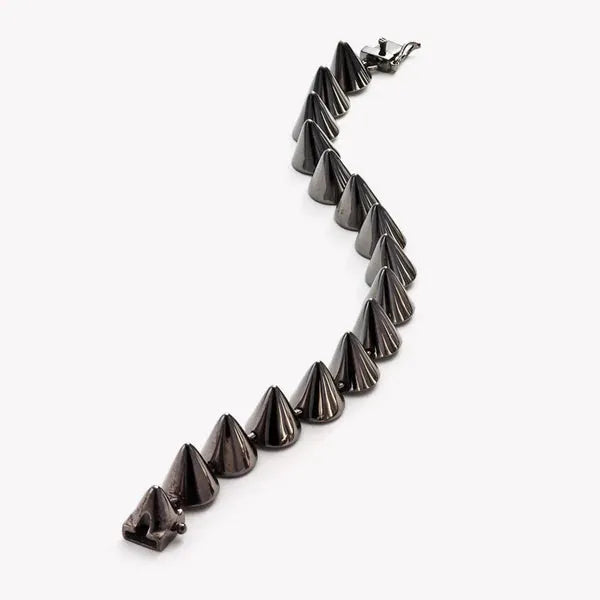 ileana makri Large Gunmetal Cone Bracelet