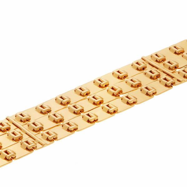 Ileana Makri Large Tile Triplet Bracelet