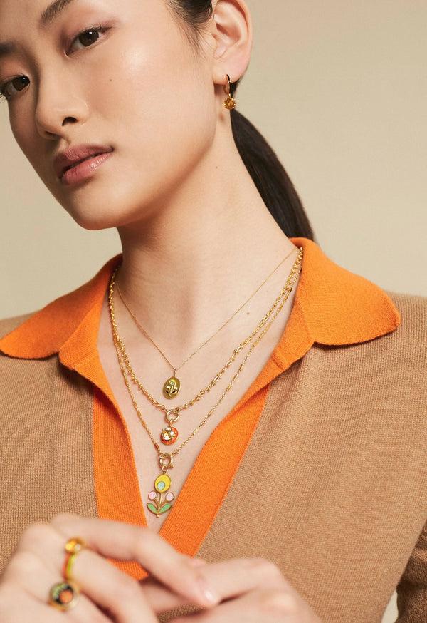 Ileana Makri Lemon Topaz Enamel