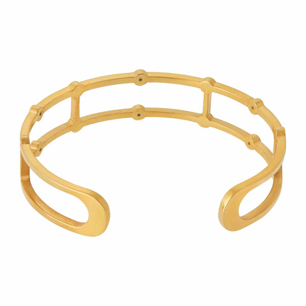 Ileana Makri Line Cuff Pink Enamel