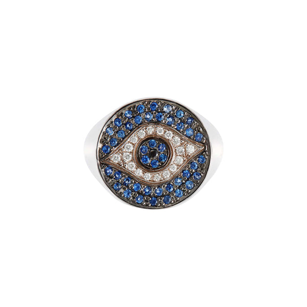 Ileana Makri Little Blue Dawn Chevalier Ring