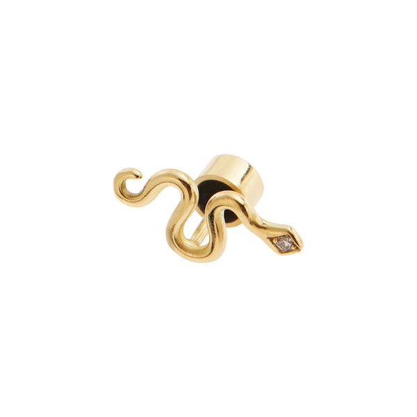 Ileana Makri Little Gold Snake Stud D