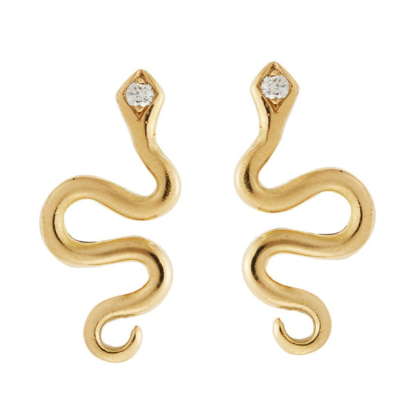 ileana makri Little Gold Snake Stud D