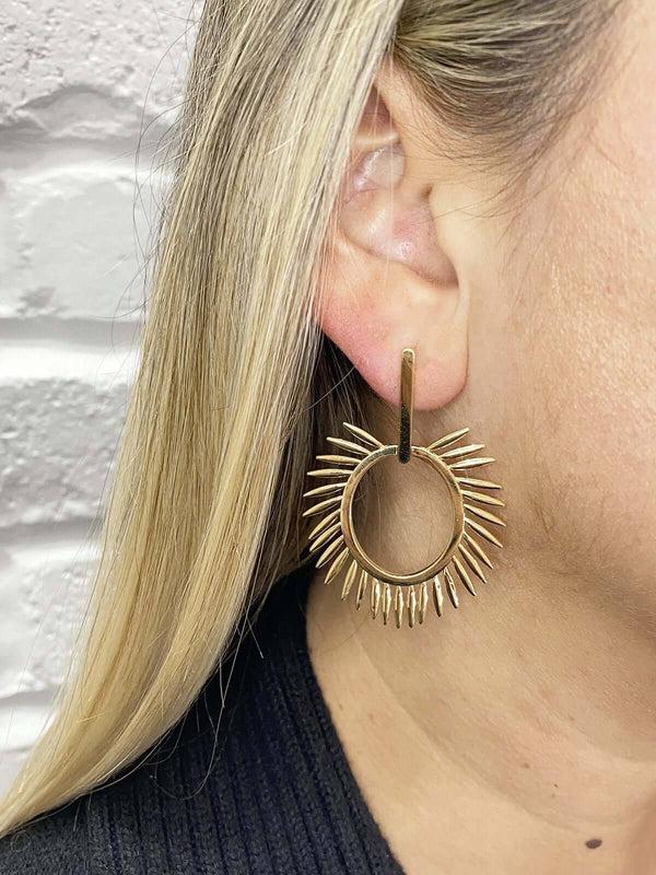 Ileana Makri Little Grass Sunny Earrings