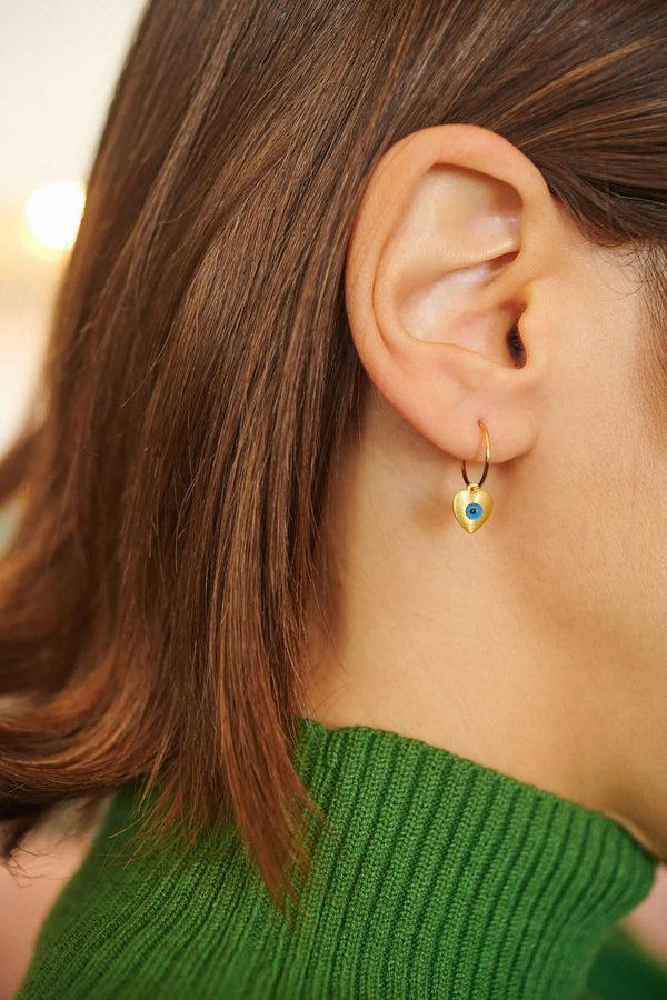 Ileana Makri Little Love Eye Slim Hoops