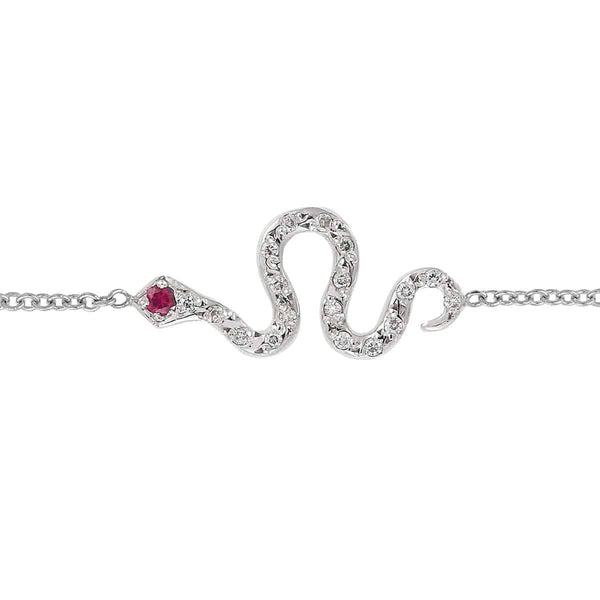 Ileana Makri Little Snake Bracelet W-D-Ru