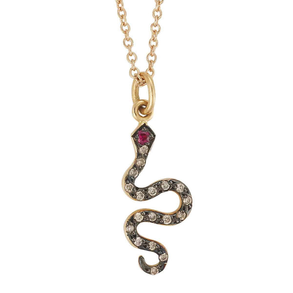 ileana makri Little Snake Pendant P-Chd-Ru