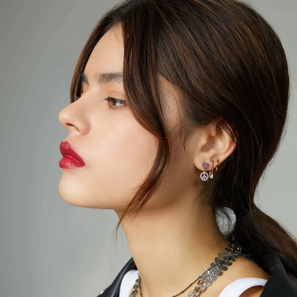 Ileana Makri Love And Peace Earrings YP-RUZ