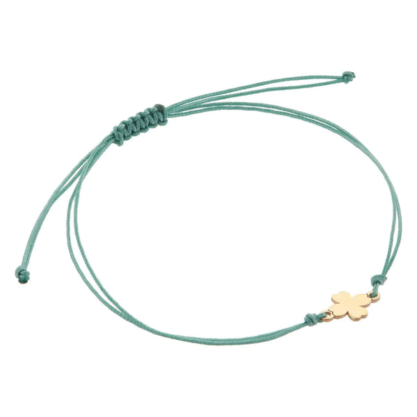 Ileana Makri Lucky Clover Cord Bracelet Y10