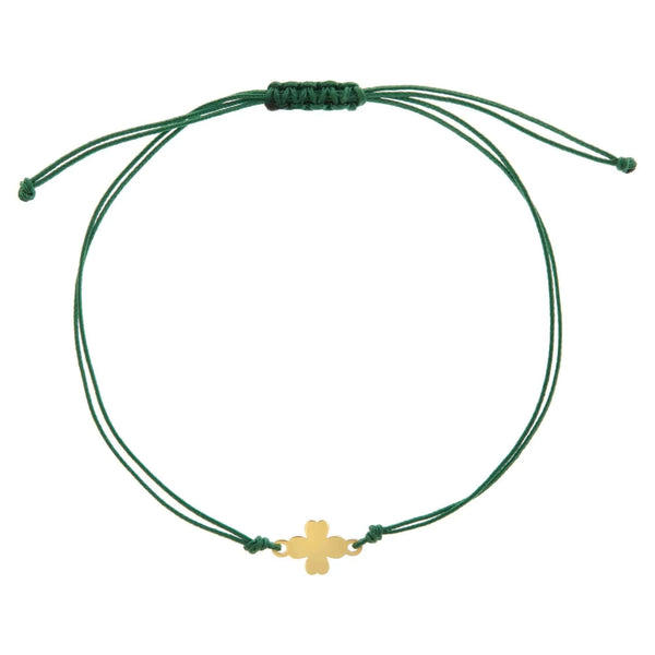 Ileana Makri Lucky Clover Cord Bracelet Y10