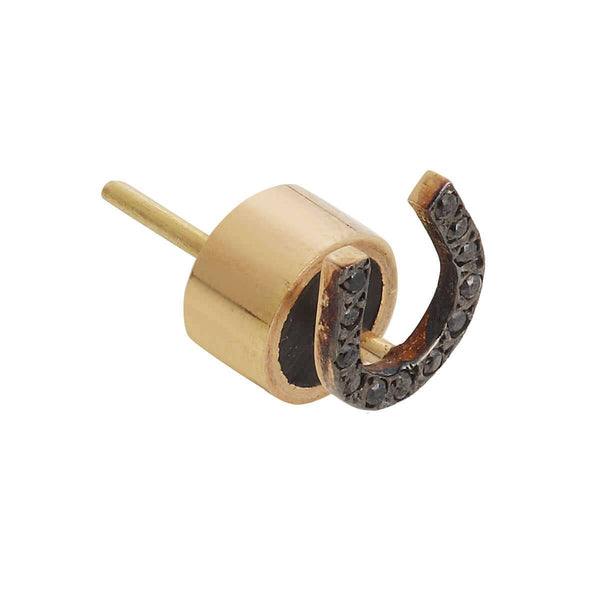 Ileana Makri Lucky Horseshoe Studs P-Oxs-Bd