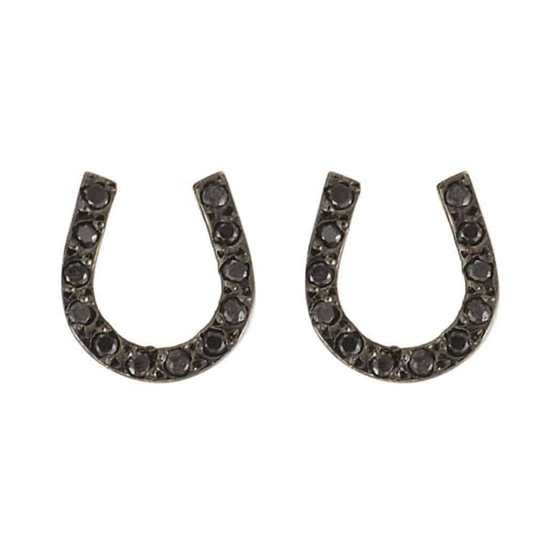ileana makri Lucky Horseshoe Studs P-Oxs-Bd