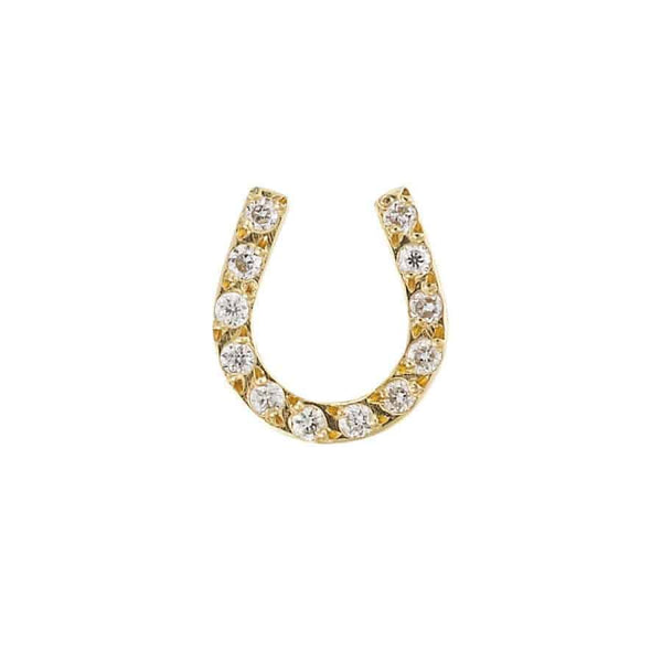 Ileana Makri Lucky Horseshoe Studs Y-D